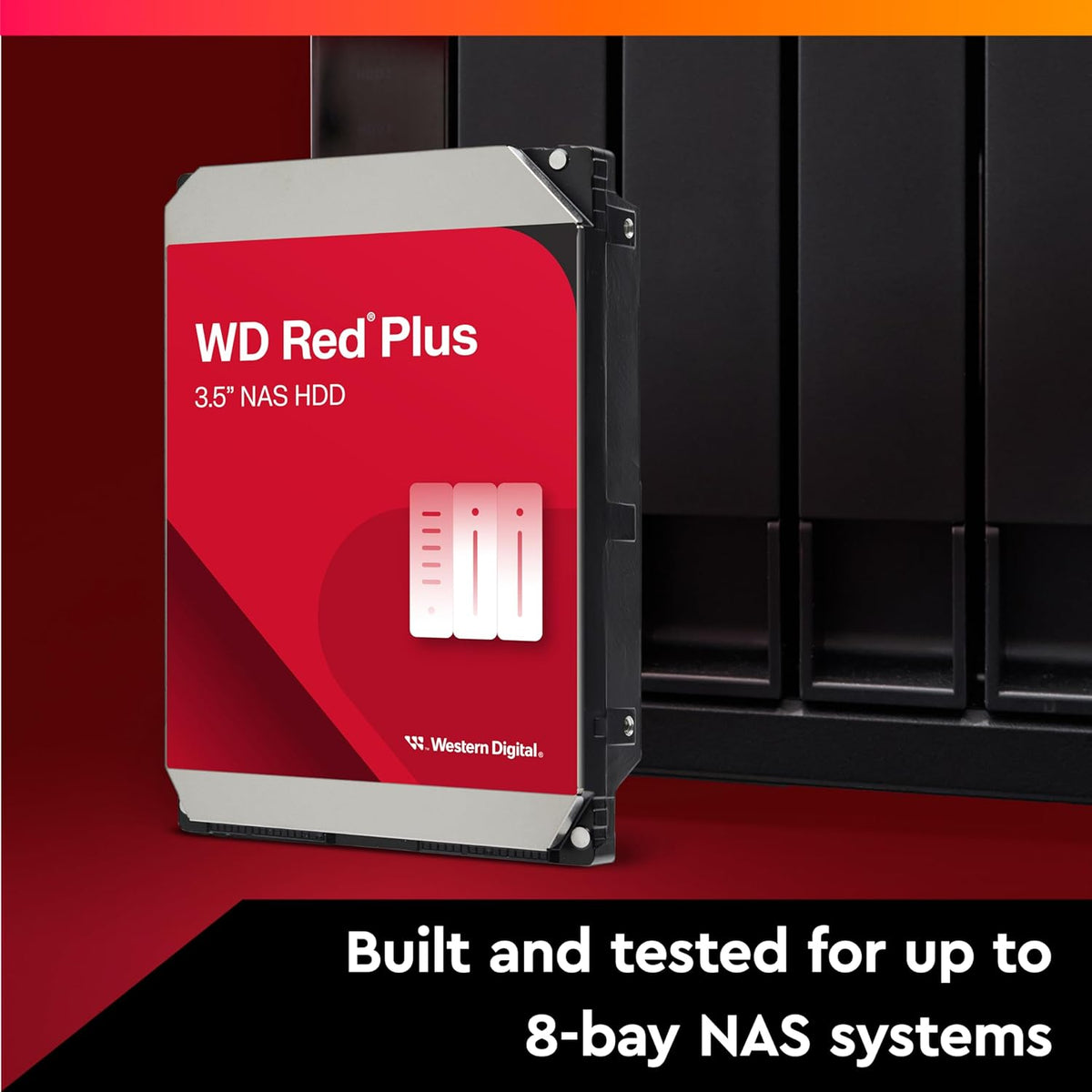 Western Digital - Disco duro interno WD Red Plus para sistema NAS d...
