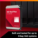 Western Digital - Disco duro interno WD Red Plus para sistema NAS d...