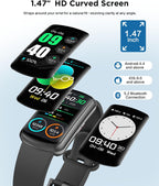 Reloj inteligente rastreador de fitness para hombres y mujeres