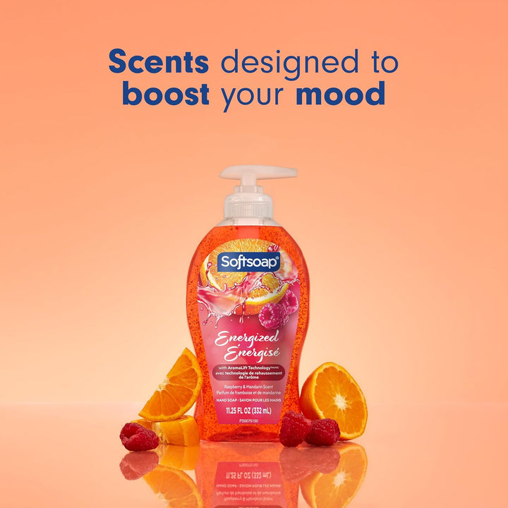 Softsoap Jabón líquido energizado para manos, sin parabenos, pH equ...