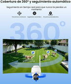 REOLINK Argus PT Ultra First 4K Cámaras de seguridad solar inalámbricas, Seguimiento automático
