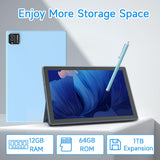 ATOZEE Tableta Android de 10 Pulgadas con Estuche Protector para Ta...