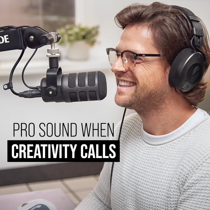 RØDE PodMic USB - Micrófono dinámico versátil de broadcast con cone...