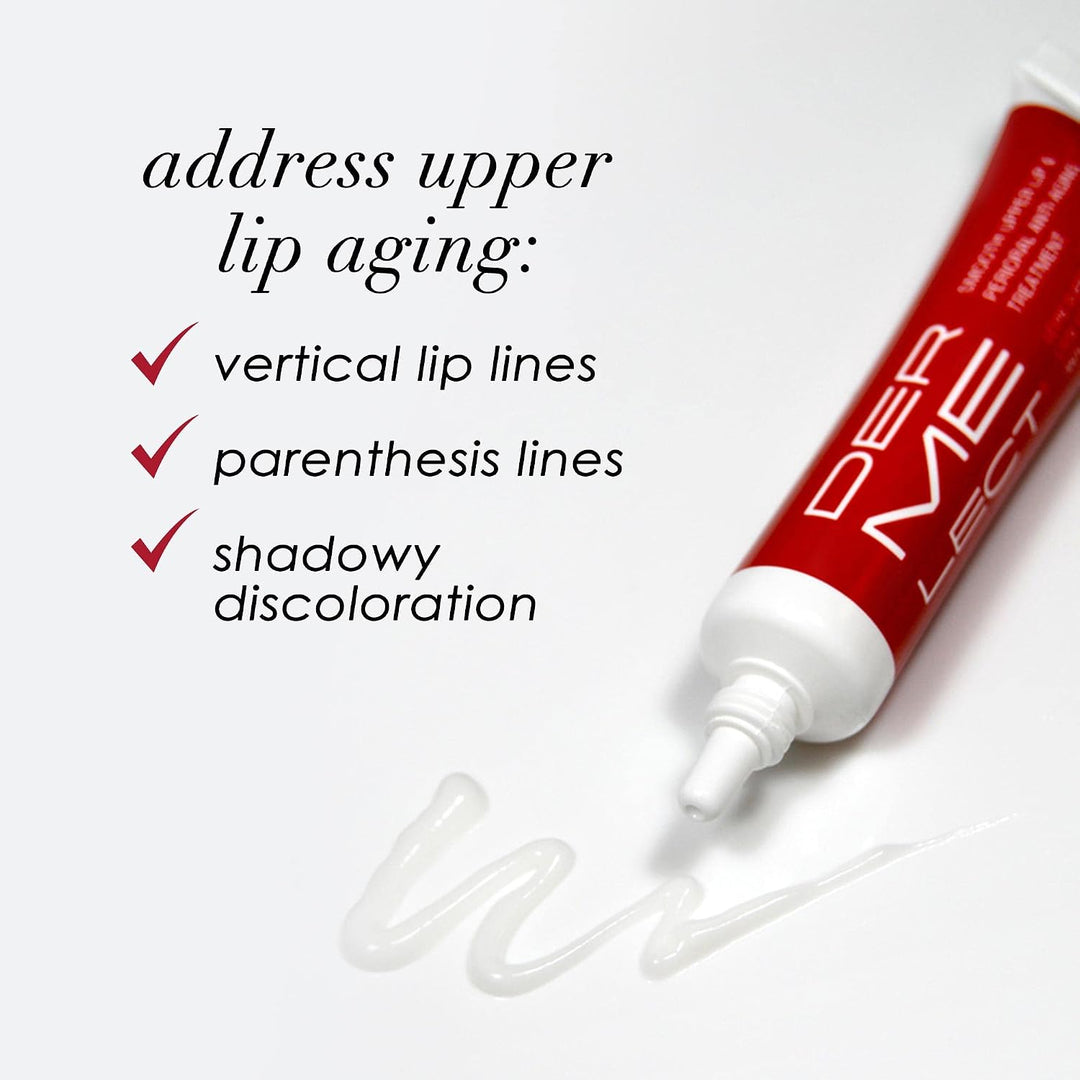Dermelect Crema antienvejecimiento para labios superiores lisos, co...