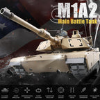 BESTYMXY Tanque RC US M1A2 Abrams Army, HengLong 1:16 2.4GHz Vehículo tanque de control remoto con sonido y luz para mayores de 14 años