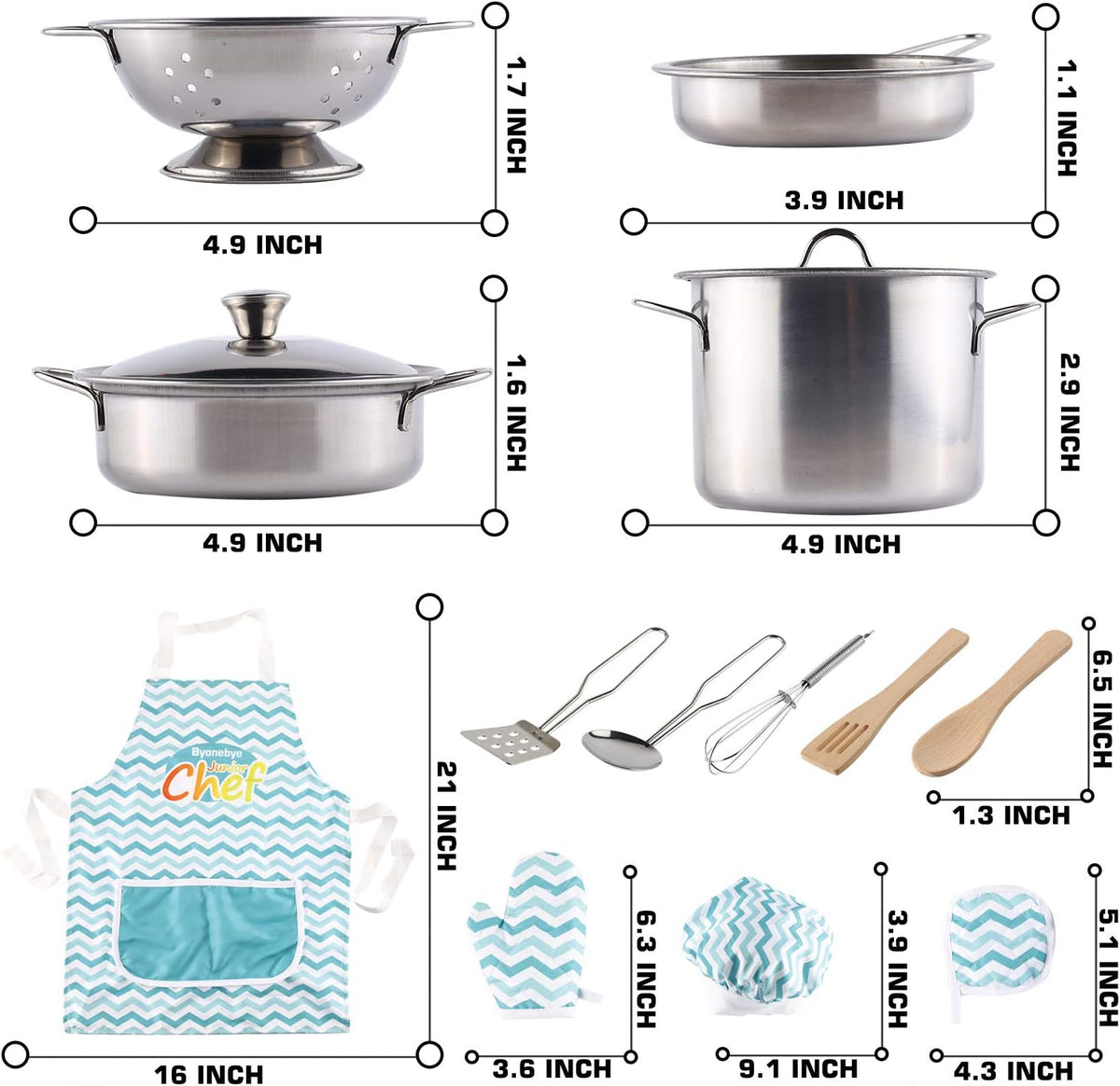 35 piezas de accesorios de juego de simulación de cocina, herramientas