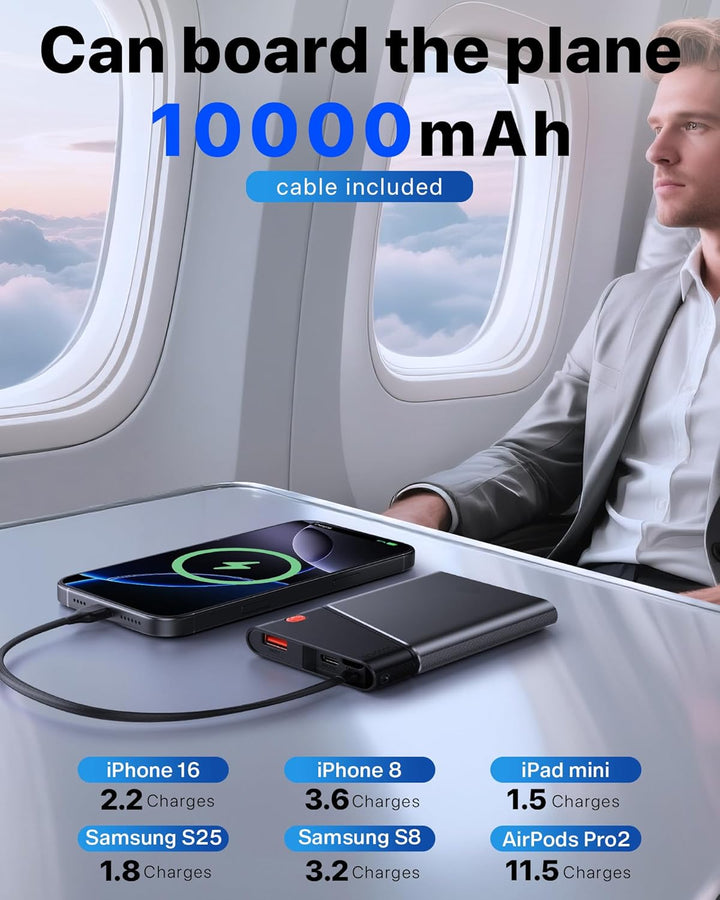 Aaoyun Cargador portátil con cargador portátil, 10,000 mAh, 22,5 W,...