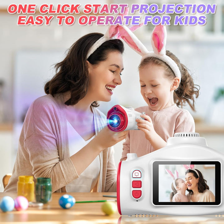 Cámara para niños, cámara para niños con proyector, ofrece proyecci...