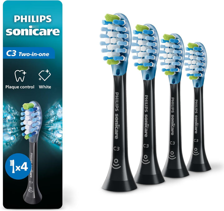 Philips Sonicare C3 Two-in-One - Cabezales de cepillo de dientes el...