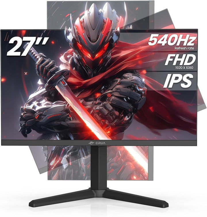 CRUA - Monitor para juegos IPS FHD 540Hz de 27 pulgadas, FreeSync,...