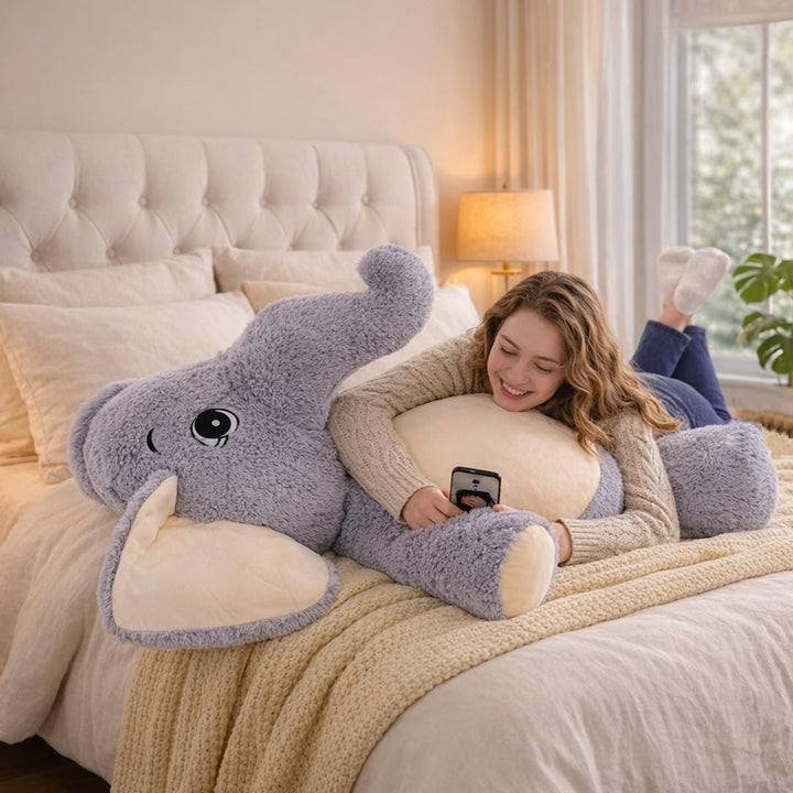GailiMaiYa Animal de peluche de elefante gigante de 51 pulgadas, ju...
