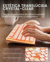 SEUNKWANG EWEADN V3 Teclado y Ratón Inalámbrico con Retroiluminació...