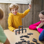Noamus Juego de 30 mini dominó de madera, juego de dominó doble de 6 con estuche de madera e instrucciones (idioma español no garantizado), regalo de fiesta de dominó a granel, juego de caja de viaje de dominó de 28 azulejos, actividad de mesa clásica en