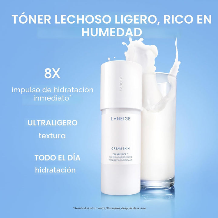 LANEIGE Tónico e hidratante para la piel en crema: Tóner lechoso co...