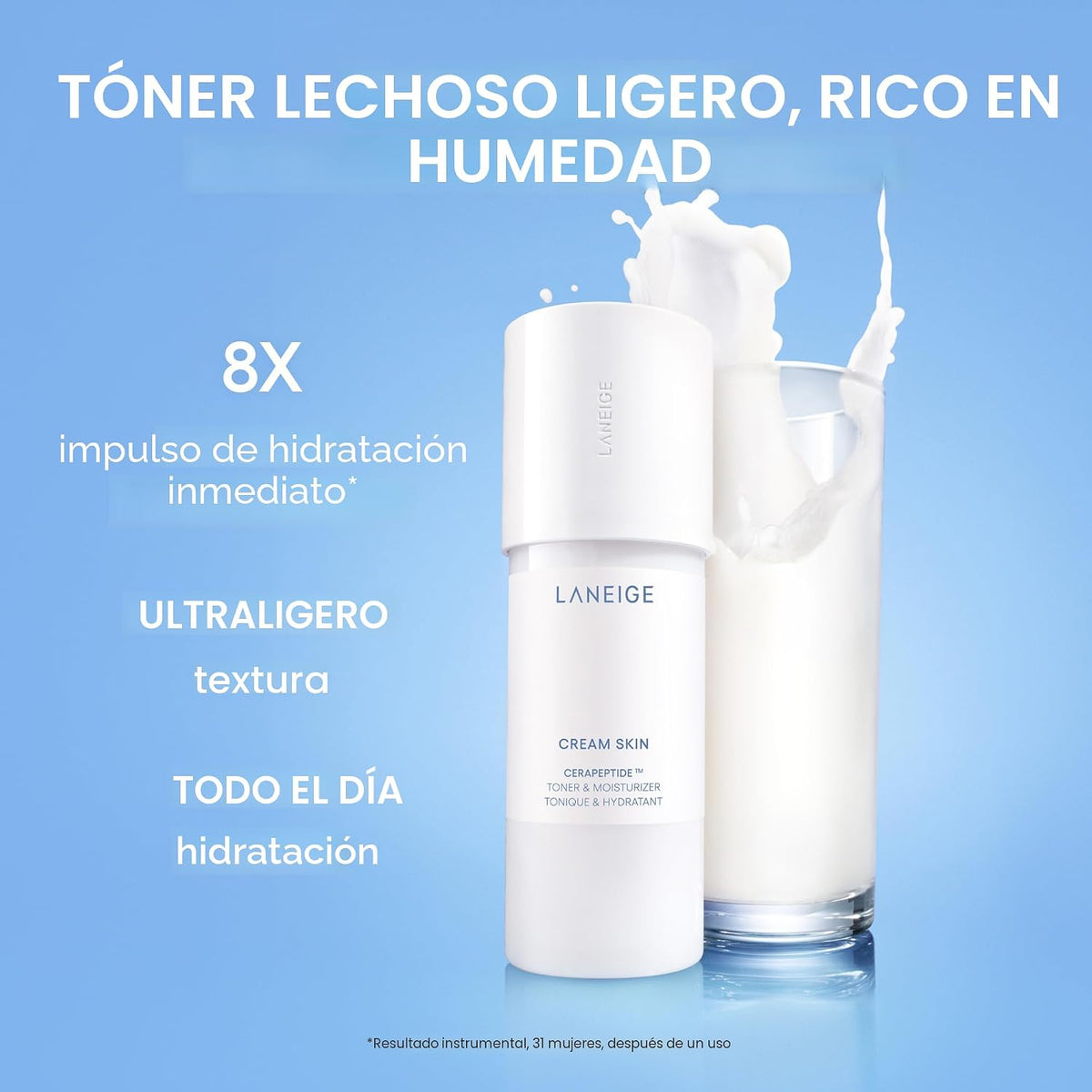 LANEIGE Tónico e hidratante para la piel en crema: Tóner lechoso co...