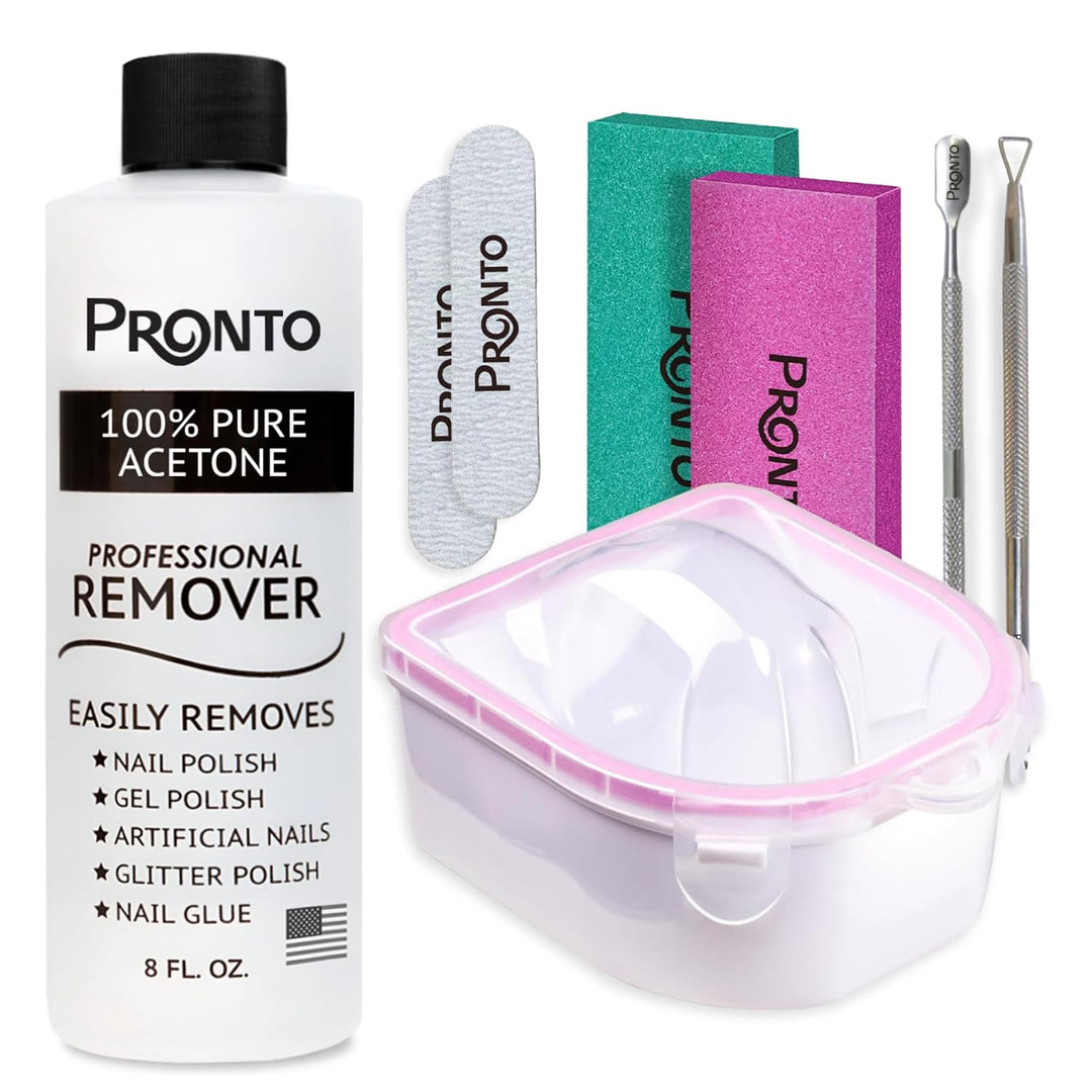 Pronto Kit de removedor de esmalte de uñas de gel \u2013 8 onzas de...