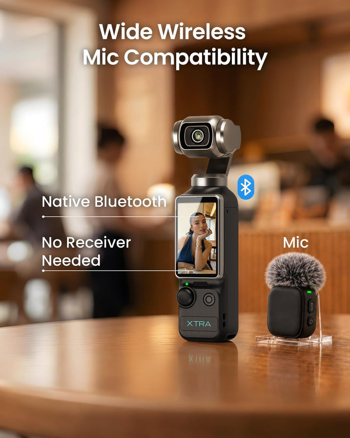 Xtra Muse con mini trípode combo, cámara de vlogging con videos CMO...