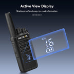 Retevis Walkie Talkies RT68H para adultos, radio de 2 vías FRS de largo