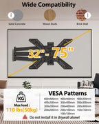 FORGING MOUNT Soporte de pared para TV de esquina de movimiento completo