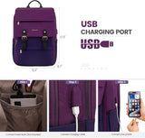 LOVEVOOK Mochila para computadora portátil para mujer, mochila de v...