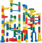 MindWare Marble Run: juego de 123 piezas (103 piezas duraderas y 20 canicas) Juego de construcción STEM para niños
