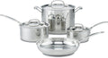 Cuisinart Chef's Classic 77-7P1 - Juego de ollas y sartenes de acero inoxidable, 7 piezas, 77-7P1