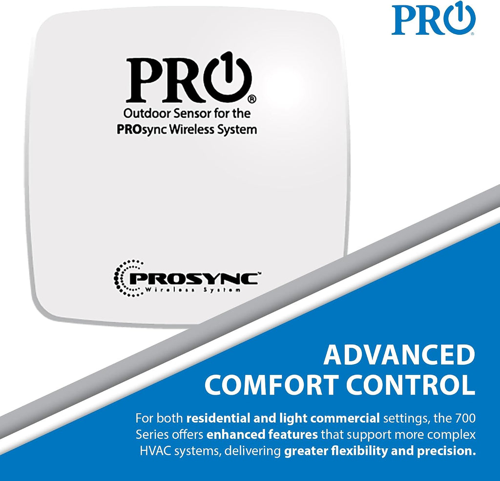 PRO1 T701 - Termostato de pared no programable de una sola etapa para sistemas convencionales de 1 calor/1 frío, termostato digital convencional para el hogar