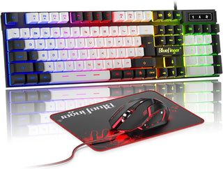 Conjunto de teclado y ratón para juegos RGB BlueFinger, con cable U...