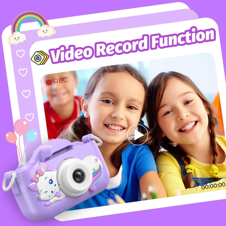Goopow - Cámara de selfie digital para niños, juguete de cámara de...