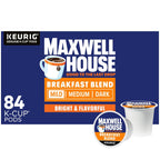 Maxwell House Cápsulas de café K-Cup, caja de 84 unidades, mezcla de