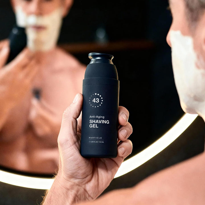 Particle Gel de afeitar antienvejecimiento para hombres, ayuda a re...