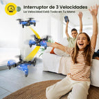 Holy Stone HS190 Mini dron plegable para niños principiantes, RC Nano Quadcopter con retención de altitud, giros 3D, rotación de alta velocidad, modo sin cabeza, tiro para llevar, retorno de una tecla