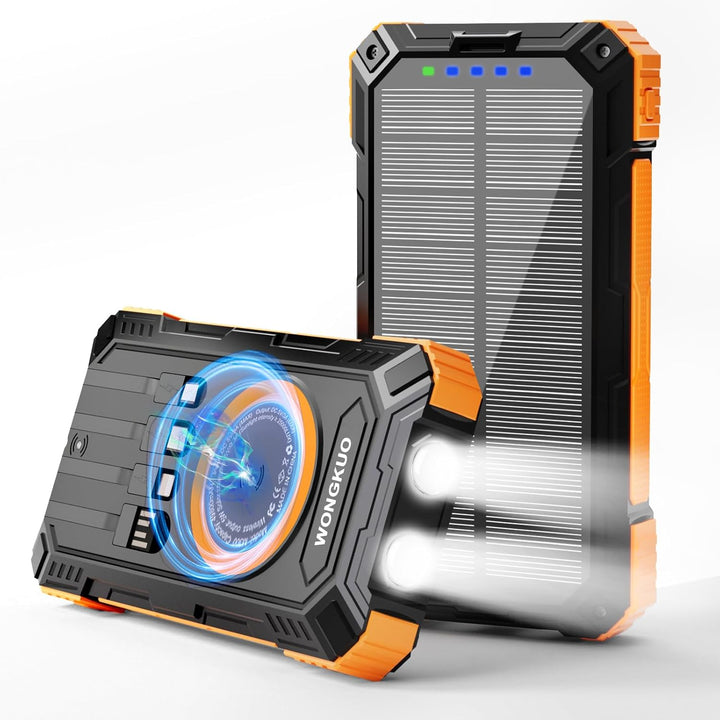 Cargador solar Banco de energía - 49800mAh QC3.0 Cargador portátil...