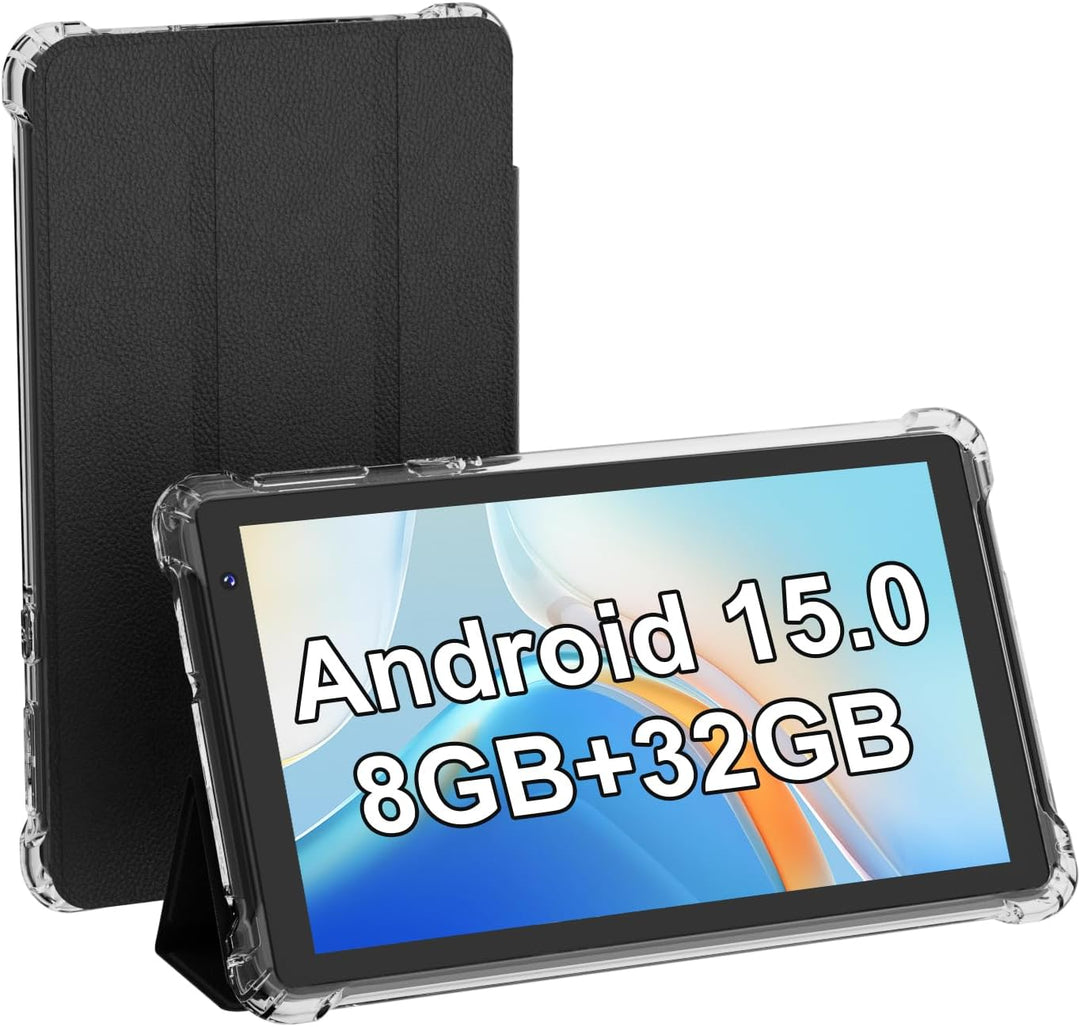 Tablet Android 15 Tablets con funda 7 pulgadas, 8GB RAM, 32GB ROM s...