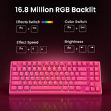 Kisnt KN85 Teclado mecánico silencioso inalámbrico, diseño del 75%,...