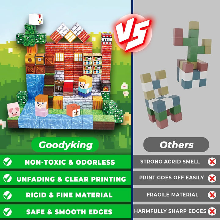 Goody King Bloques Magnéticos|Juego de 150 Bloques de Construcción...