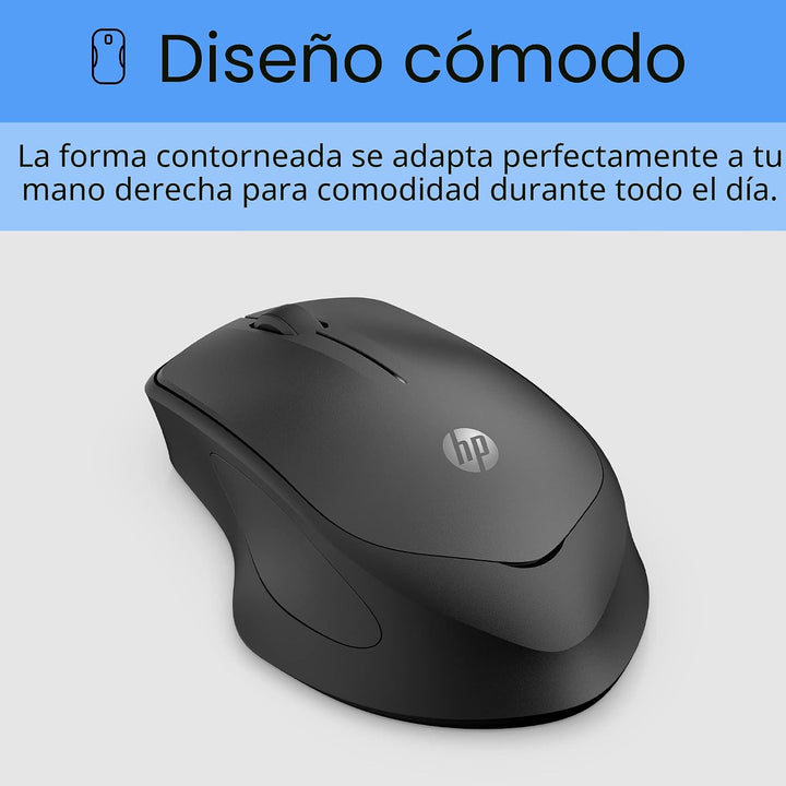 HP 280 Ratón Silencioso Inalámbrico - Diseño Ergonómico, para Mano...