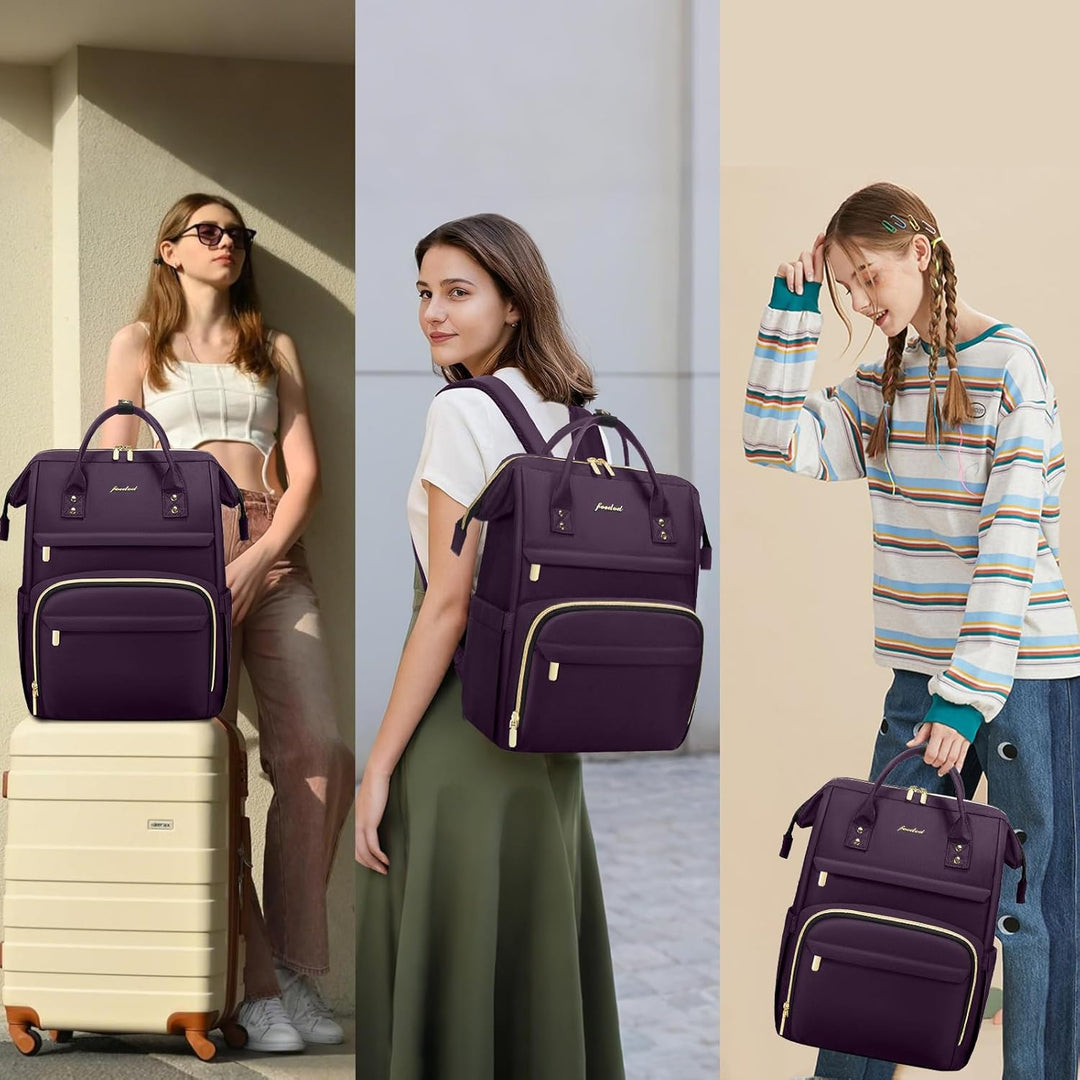 Focdod - Mochila de 15.6 pulgadas para laptop para mujeres, bolsas...