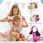 Kaodezhu - Bolso de juego para niñas pequeñas, juego de maquillaje de