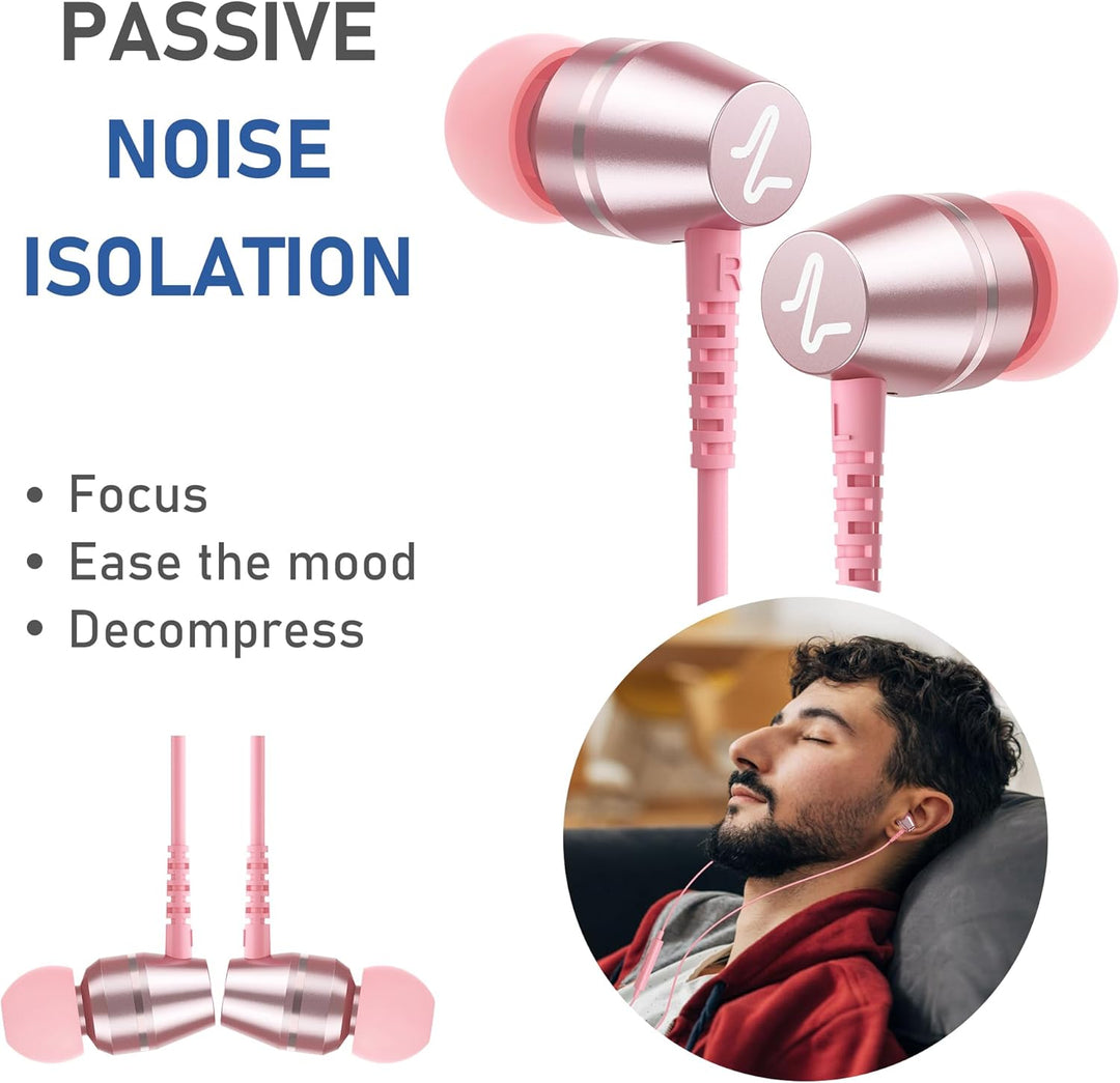 LUDOS OMNITONE Auriculares con cable in-Ear, 5 años de garantía, au...