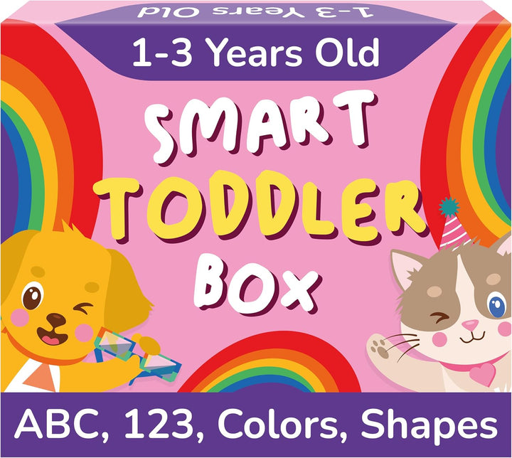 TOYVENTIVE Kit de aprendizaje para niños pequeños con 4 libros para...