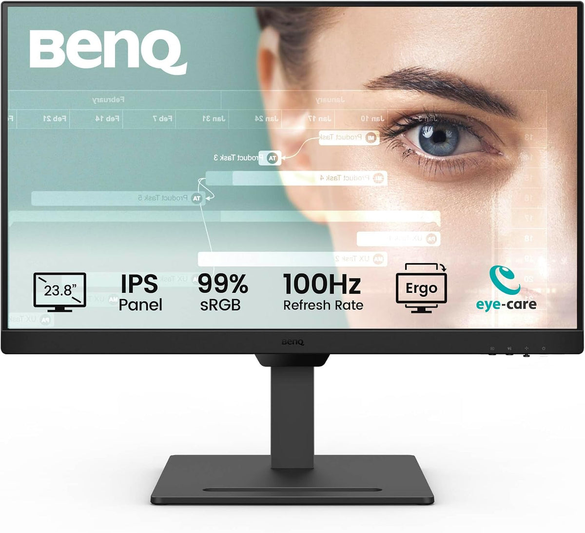 BenQ GW2490T Monitor de computadora de 24 pulgadas, 100 Hz, FHD 192...