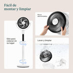 Levoit - Ventilador de pie para dormitorio, ventilador oscilante de...