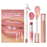rom&amp;nd Volume Hack Trio Berry Nude Set | Kit de labios volumino...