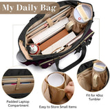 PASMAN Bolsa de mano para profesores para mujer, bolsa estructurada...