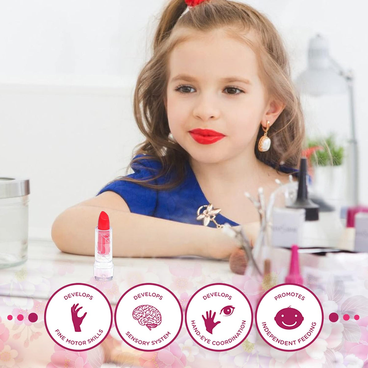 Juegos de maquillaje para niñas – Maquillaje lavable para niño...