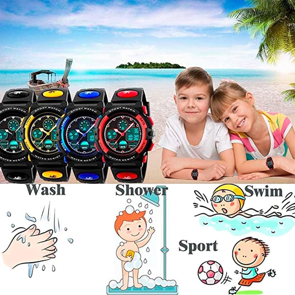 PASNEW Reloj para Kids, Relojes Multifuncionales Digital Analógico