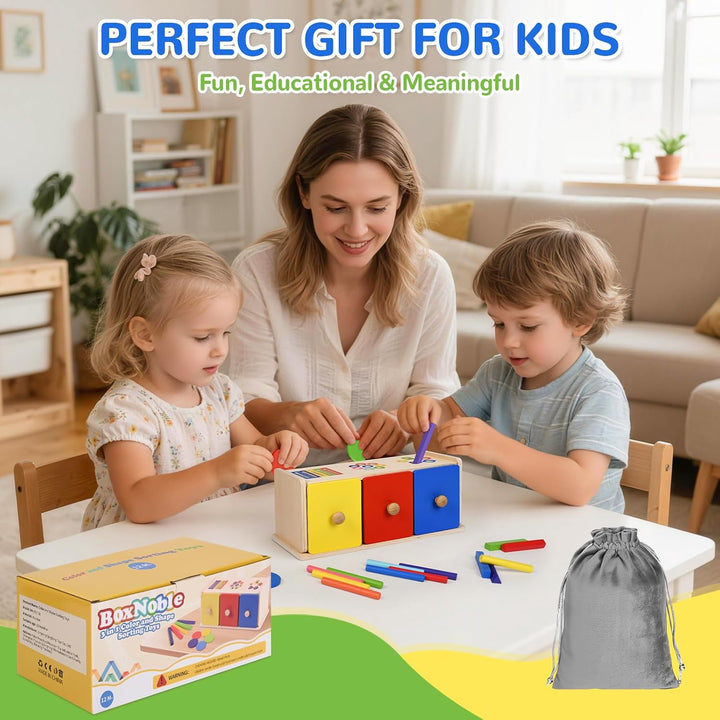 Juguetes Montessori de madera para niños de más de 1 año, habilidad...