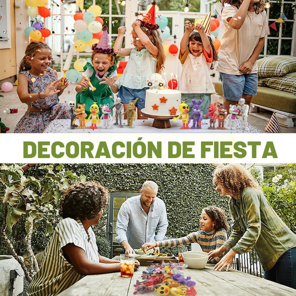 Figura de acción, 18 piezas de figuras de juego, muñecas con articu...
