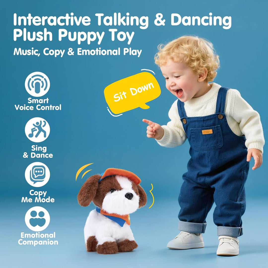hahaland - Juguete de peluche interactivo realista de
